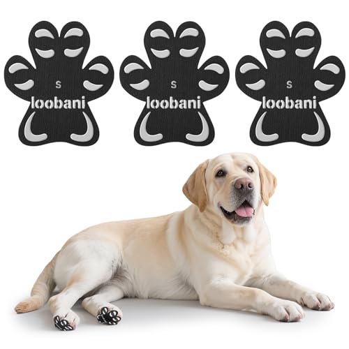 LOOBANI Paw Pads for Dogs Traction 48Pieces AntiSlip Sticky Dog Paw Protector Pads for Senior Dogs Non Slip Adhesive Dog Paw Pads for Slippery Hardwood Floors to Prevent Slipping While Walking Running - Image 1