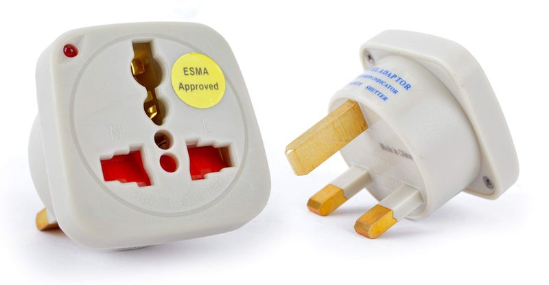 MANGO Multi Traveler Adapter With Shutter  Indicator UK to Universal