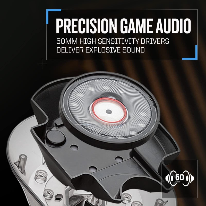 RIG 500 PRO HS Officially Licensed PlayStation Competition-Grade Headset with RIG Audio Dial for PS4, PS5, PC - 50mm Speaker Drivers - Flip to Mute Noise Canceling Mic - Image 2