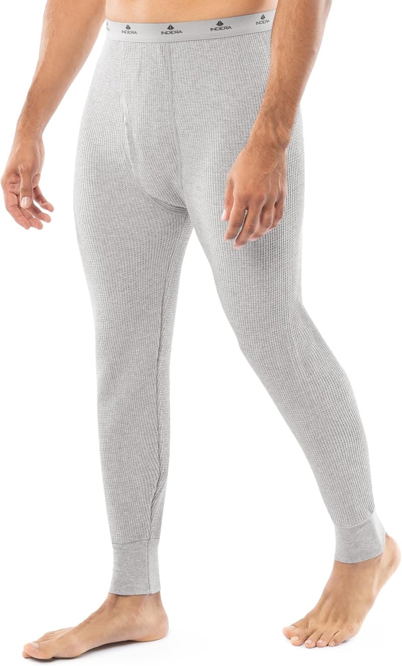 Indera Men's Heavyweight Cotton Waffle Long Drawers - Thermal Underwear - Image 4
