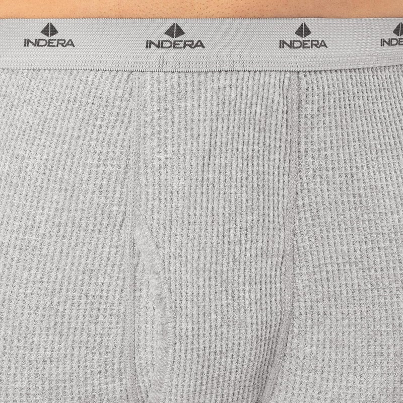Indera Men's Heavyweight Cotton Waffle Long Drawers - Thermal Underwear - Image 3