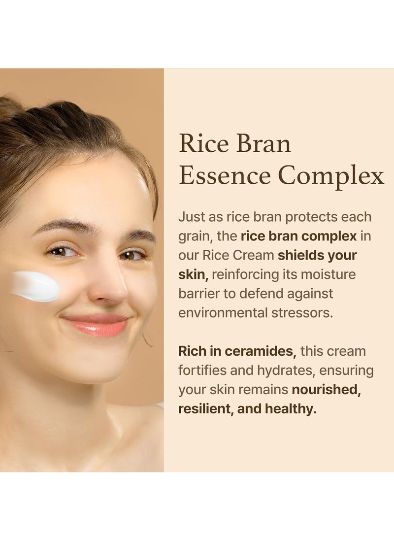 I'M FROM Rice Cream 1.76 Ounce, Rice Bran Essence with Ceramide, Glowing Look, Improves Moisture Skin Barrier, Deep Nourishment, Smooths and Evens Skin Tone, K-Beauty  - Image 3