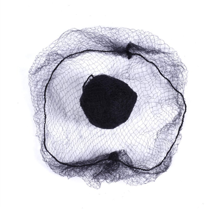 YANTAISIYU 100 Pcs Hair Net 20 Inch Invisible Elastic Mesh Wig nets for Hair Bun Food Service (Bulk Packing,Black) - Image 3