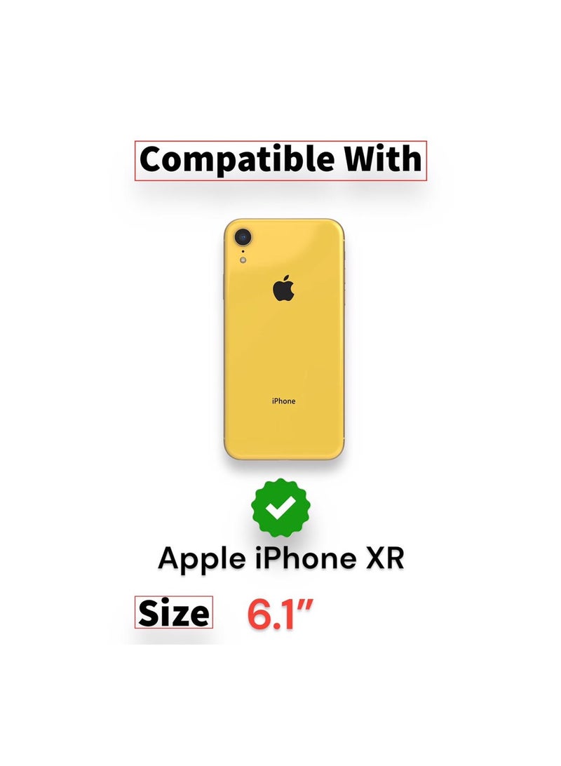 For Apple iPhone XR Flip Full Leather Wallet Card Slot Case wiith Kickstand , with Strap Magnetic Closure, Included Internal Tpu Silicone Case,High Protective Apple iPhone XR (6.1 inch) (Black)  - Image 4