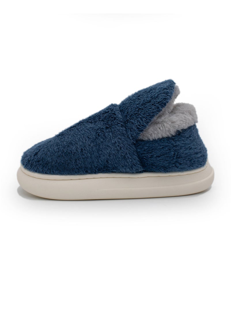 Lucky Kids - Lucky Kids Cute Cozy Unisex Slip On Bedroom Slippers With Warm Plush Fleece And Rubber Non-Slip Sole For Little/Big Kids - Image 1