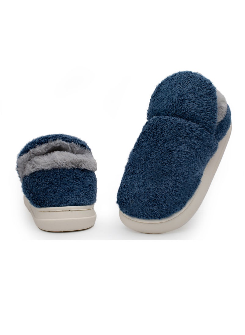 Lucky Kids - Lucky Kids Cute Cozy Unisex Slip On Bedroom Slippers With Warm Plush Fleece And Rubber Non-Slip Sole For Little/Big Kids - Image 1