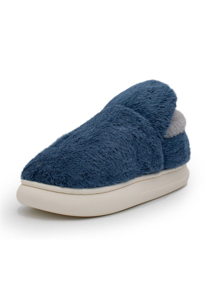 Lucky Kids - Lucky Kids Cute Cozy Unisex Slip On Bedroom Slippers With Warm Plush Fleece And Rubber Non-Slip Sole For Little/Big Kids - Image 1