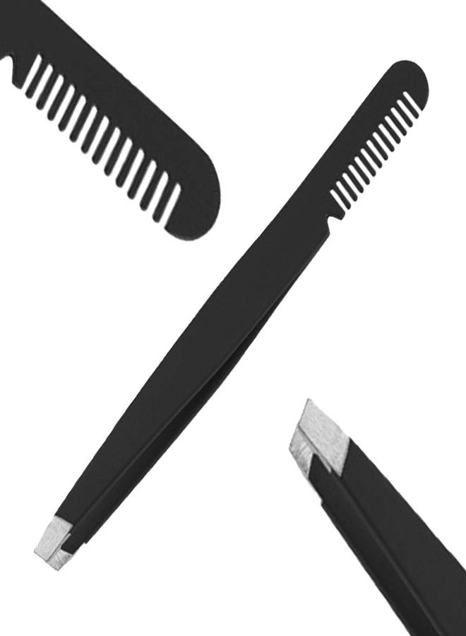 TEMPERIA (1pc) Eyebrow Tweezer for Hair Removal - Eye Brow Shaper Forceps for Women & Men - Plucker for Eyebrows, Ingrown Hair & Facial Hair - Eyebrow Grooming Tools (MN02) (HS347) - Image 1