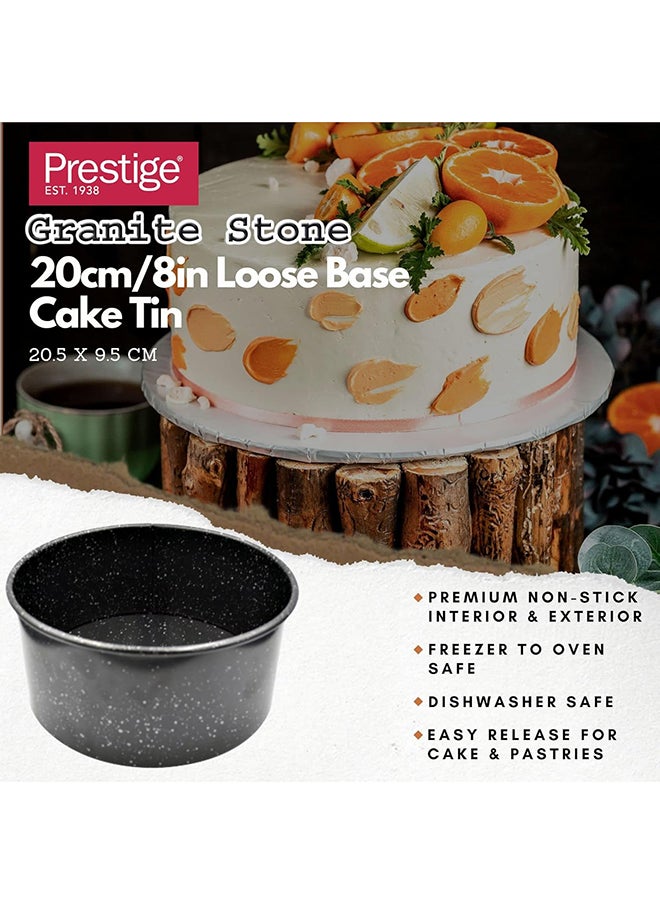 Prestige - Prestige Granite Stone 20Cm/8In Loose Base Cake Tin - Image 1