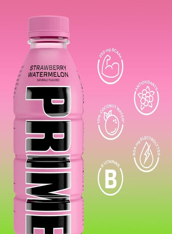 PRIME Hydration Drink, Strawberry Watermelon, Naturally Flavored, No Artificial Colors, 500ml (Product Of UK) From DECADENT - Image 4
