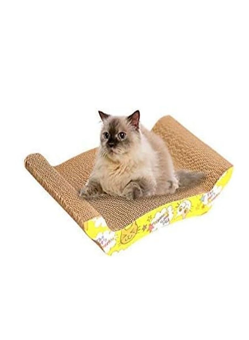 Cool Baby Pet Cat Kitten Corrugated Scratch Board Pad Scratcher Bed Mat Claws Care Toy FUN (Including the catnip) - Image 2