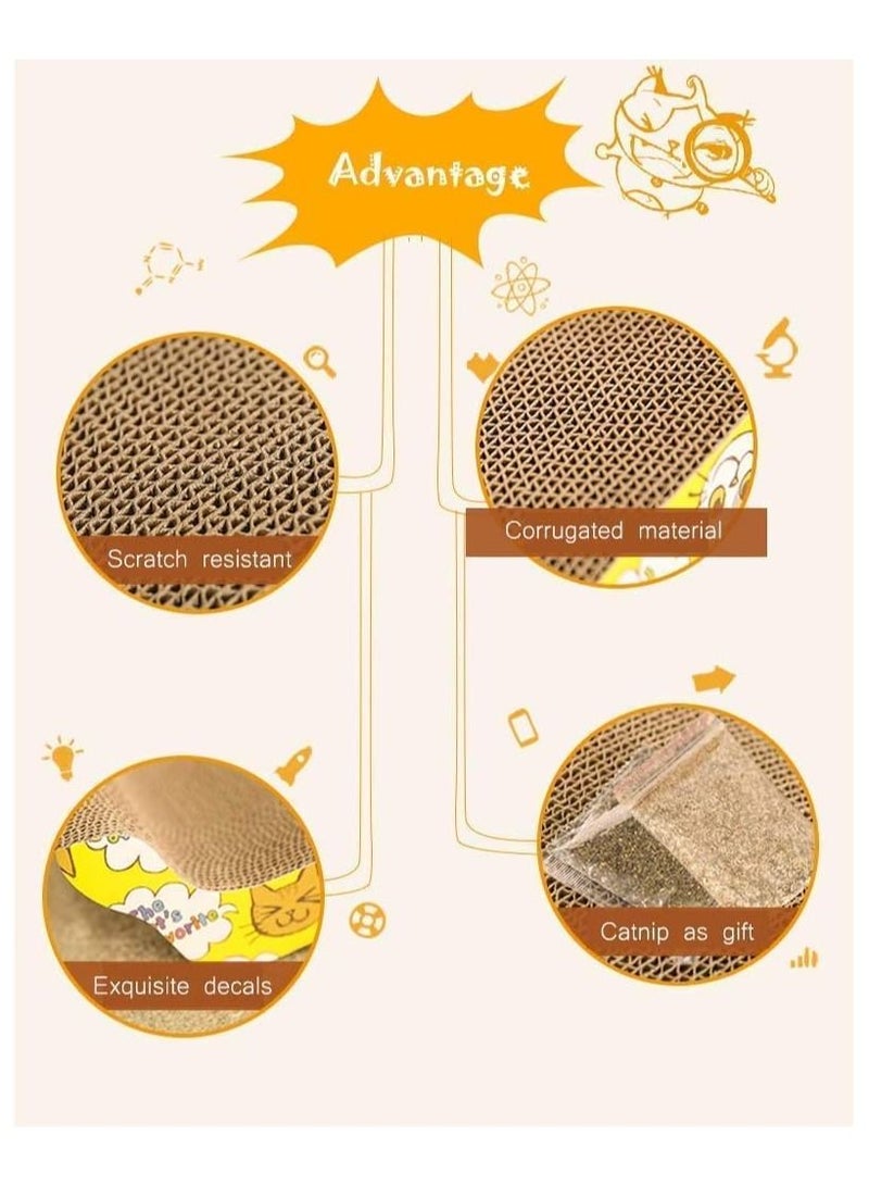 Cool Baby Pet Cat Kitten Corrugated Scratch Board Pad Scratcher Bed Mat Claws Care Toy FUN (Including the catnip) - Image 4
