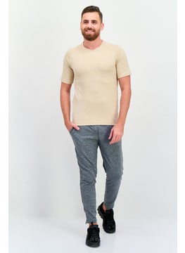 Legend Men Sportswear Fit Short Sleeves Training T-shirt, Beige  - Image 4