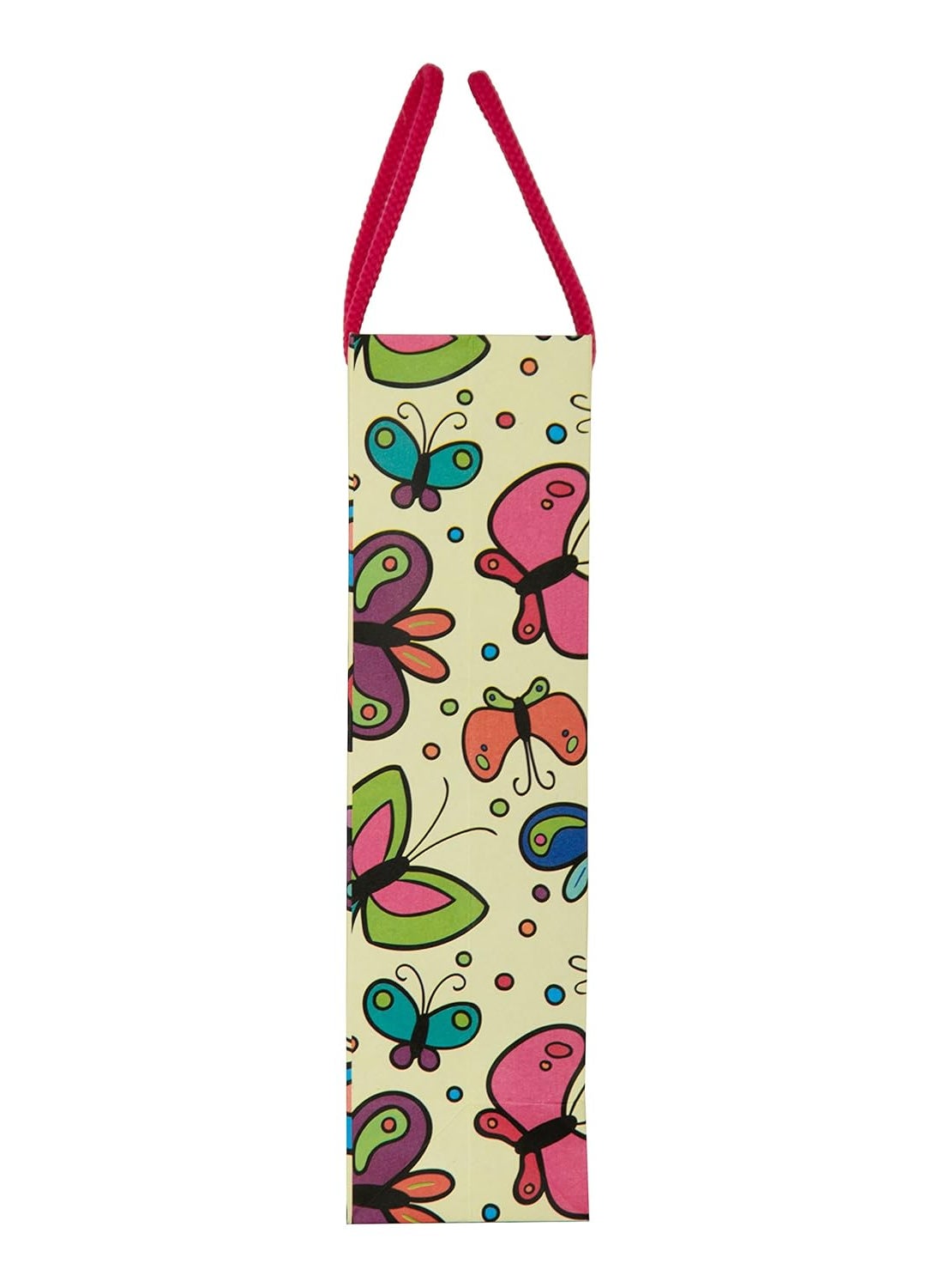 Arrow - Arrow Paper Bags Butterfly Design Gift Bags for Gifting, Weddings, Birthday,Holiday Presents(28 cm x 20 cm x 7.5 cm, Pack of 10)Multicolor - Image 1