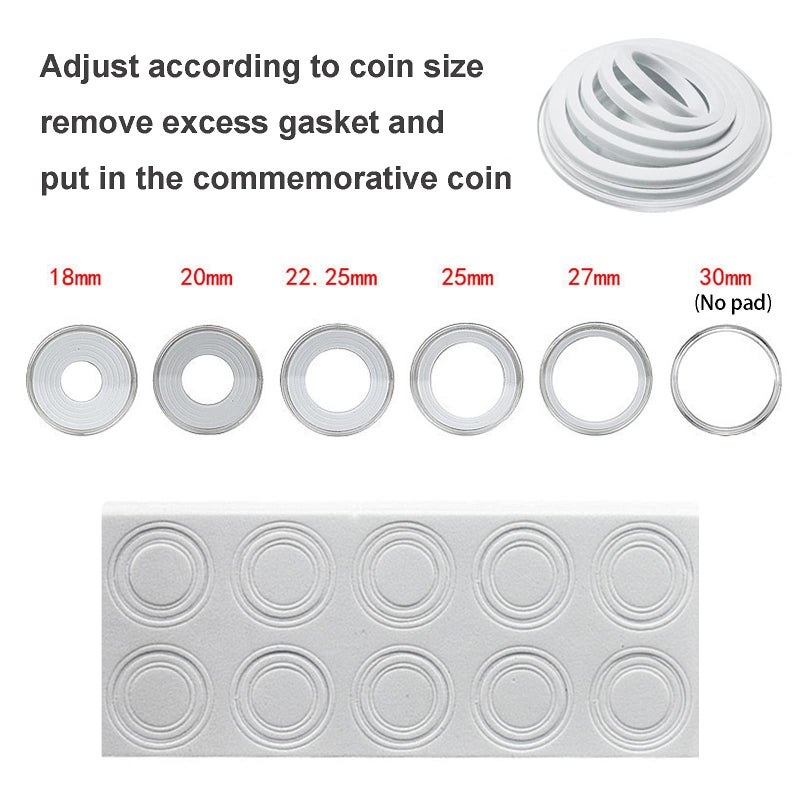 Together-life Wooden Coin Capsules Holder Case, Coin Storage Box Banknotes Collection Holder with Lock, Coin Collector Organizer Coin Display Commemorative Case for 40 Coins and 100 Banknotes - Image 3