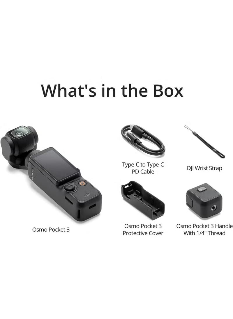 Dji World Osmo Pocket 3 Vlogging Camera With 1-Inch CMOS & 4K/120fps Video 3-Axis Stabilization Fast Focusing Face/Object Tracking 2-Inch Rotatable Touchscreen Small Video Camera For Photography Youtube  - Image 2