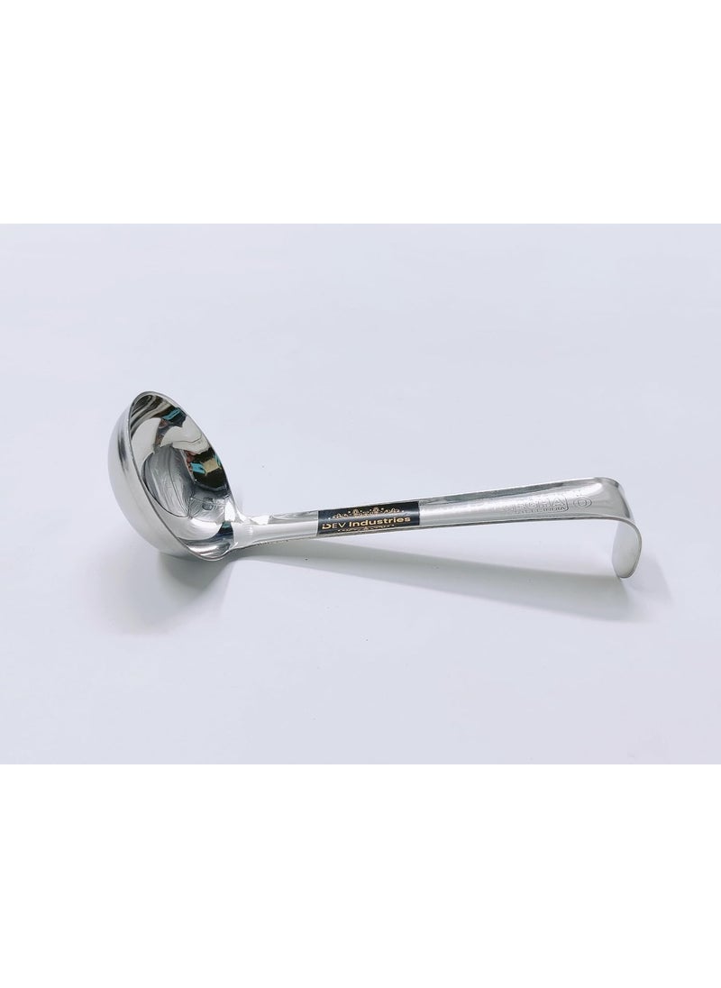 DEV INDUSTRIES - Dev Industries Ghee Tipri Stainless Steel Medium Spoon for GheeOil Ladle for Ghee DegchiPotJarContainer 15 cm Small 1 Pc 0 No - Image 1