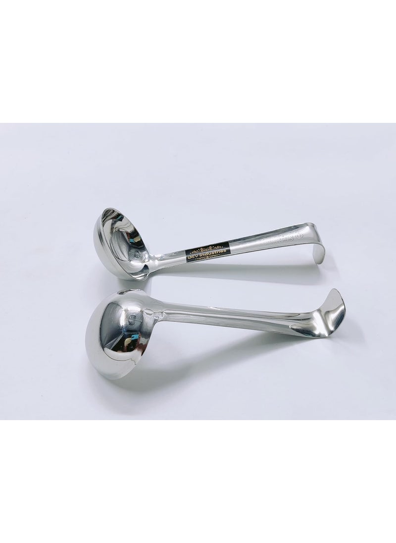 DEV INDUSTRIES - Dev Industries Ghee Tipri Stainless Steel Medium Spoon for GheeOil Ladle for Ghee DegchiPotJarContainer 15 cm Small 1 Pc 0 No - Image 1