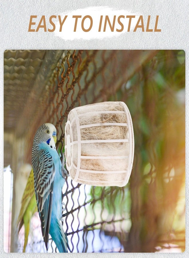 Balacoo Bird Nesting Box: Parrot Breeding Nest Canary Nest Parakeet Natural Nesting Cotton Cage, Birdcage Accessory for Budgie, Parakeet, Cockatiel - Image 5