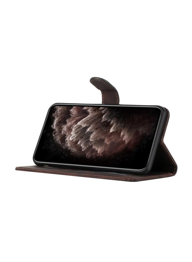 اس-توب جراب هاتف OPPO Realme 8 5G، جراب هاتف جلدي قابل للطي بملمس مكعب - Image 5