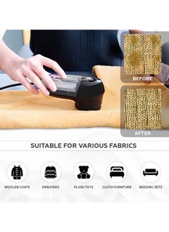 AMROAH 3 Shaving High Lint Remover Defuzzer for Clothes, Fabric Shaver Electric Trimmer Battery USB Rechargeable for Pilling Pills Clothing Sofa Couch Lint Ball Furniture Fuzz Blanket  - Image 5