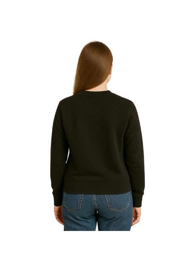 PRINTSHOP4ME Cat Lover Women's Sweatshirt – Long Sleeve,Round Neck,Cotton,Breathable & Stylish Casual Wear  - Image 3