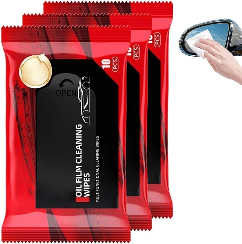 Winkelen Car Glass Oil Film Removal Wipe, Automotive Film Cleaning Wipes for Windshield, Window Car Cleaner, Multifunctional Wet Wipes for Quick Cleaning Car Glass (40pc, Pack of 1) - Image 1