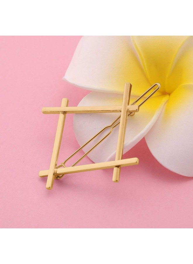 FOK Women'S Non Precious Metal Minimalist Moon Circle Infinity Design Hair Clip Pin For Girls & Women (Multicolour) Set Of 4 Pieces  - Image 5