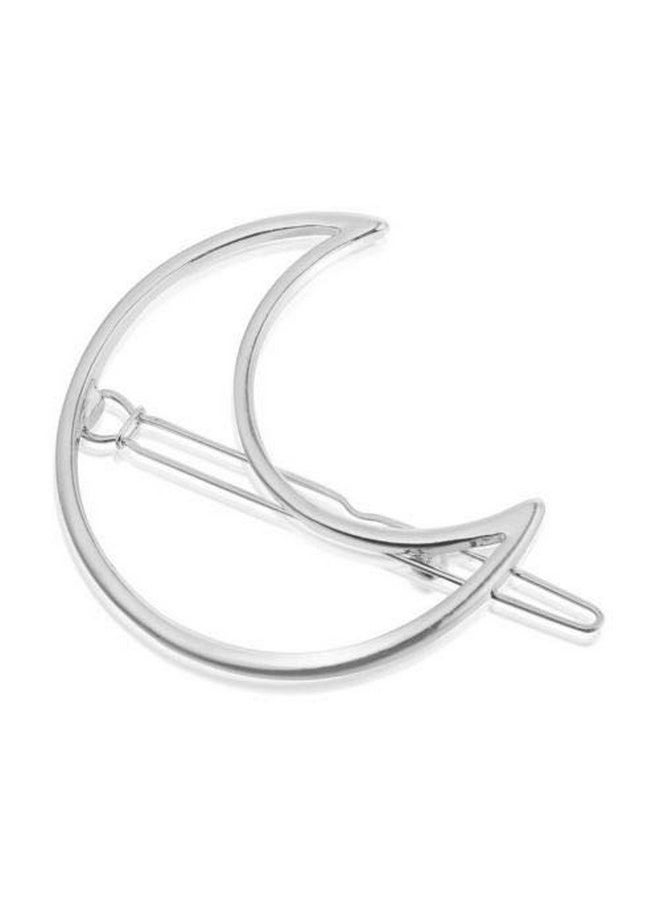 FOK Women'S Non Precious Metal Minimalist Moon Circle Infinity Design Hair Clip Pin For Girls & Women (Multicolour) Set Of 4 Pieces  - Image 3