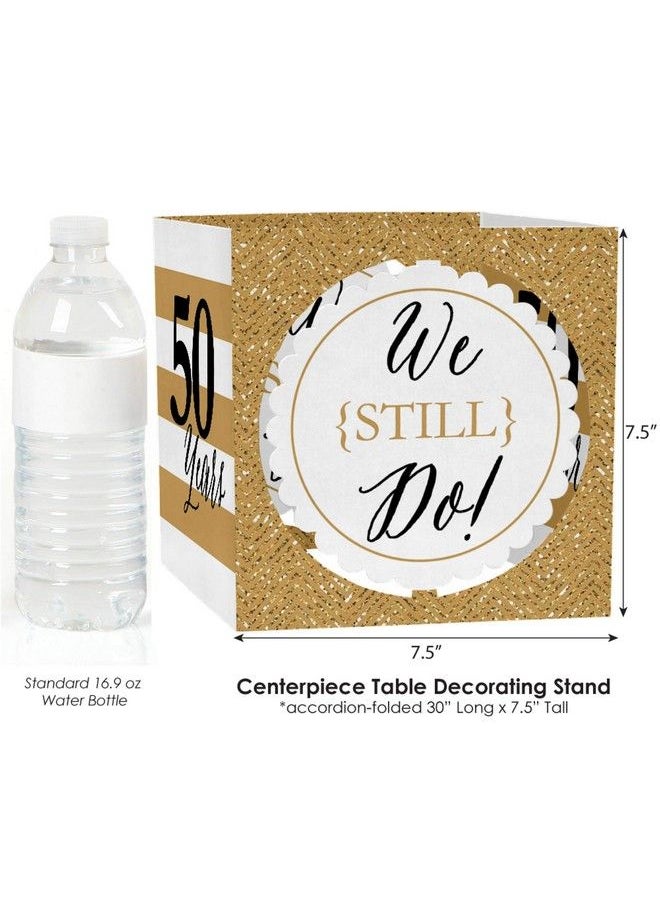 Big Dot of Happiness We Still Do 50Th Wedding Anniversary Party Centerpiece & Table Decoration Kit  - Image 5