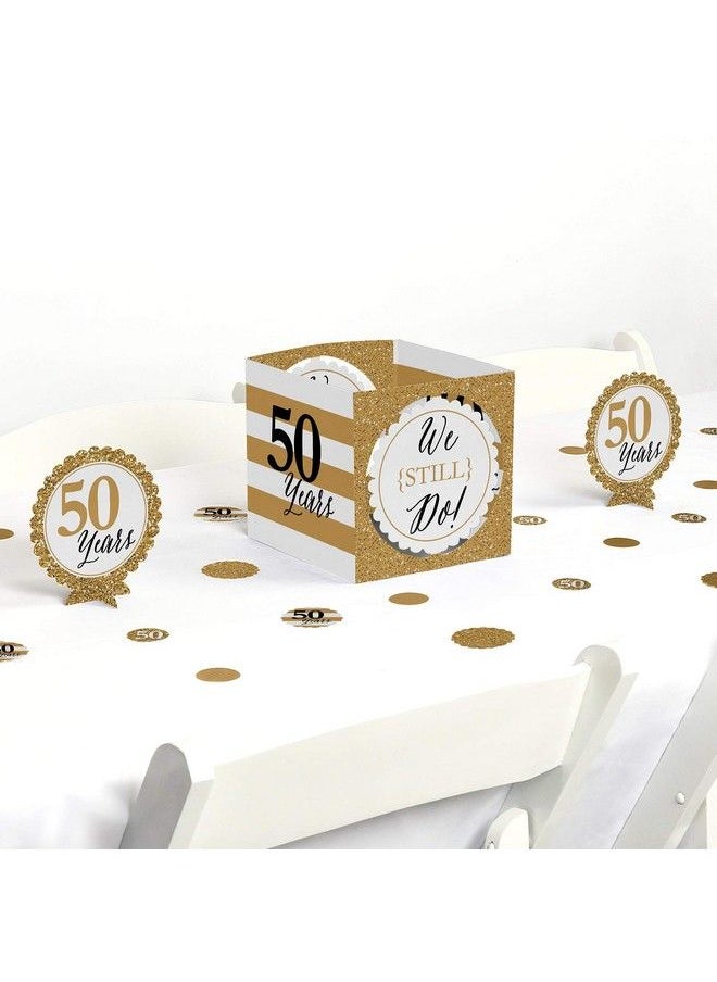 Big Dot of Happiness We Still Do 50Th Wedding Anniversary Party Centerpiece & Table Decoration Kit  - Image 1