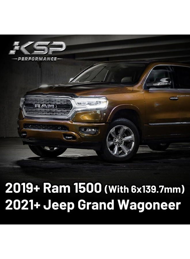 KSP PERFORMANCE KSP 6X5.5 Wheel Spacers for Ram 1500 2019-2022,1.5"(38mm) Real Forged Hub Centric Tire Spacer with 77.8mm Hub Bore M14x1.5 Studs/Bolts fit for 6X139.7mm Dodge Ram 1500,Package of 4pcs Black - Image 3