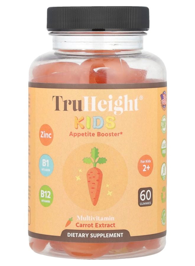 TruHeight  Kids Appetite Booster Gummies For Kids 2+ 60 Gummies
