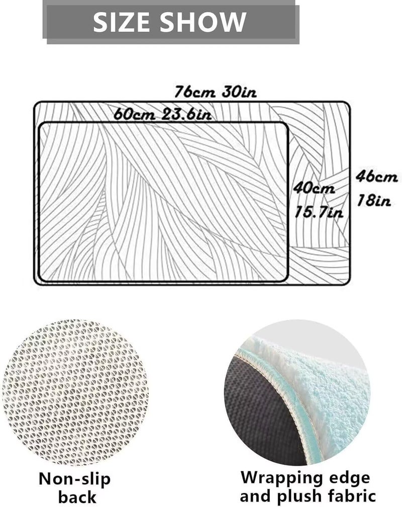 Non Slip Dust Absorbent Front Doormat Easy to Clean Indoor Outdoor 18x30 Inch - Image 2