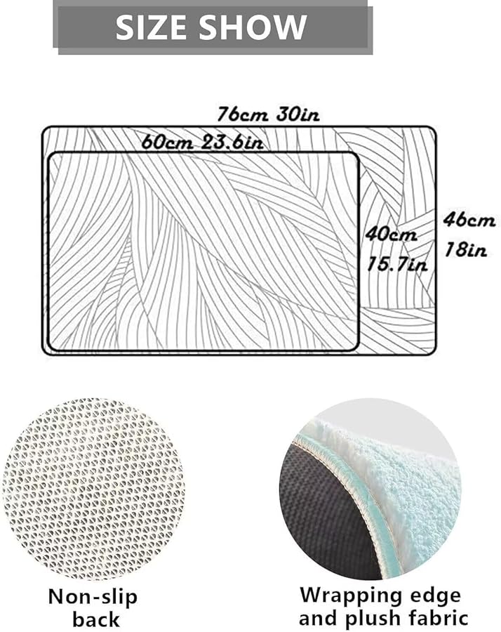 Non Slip Dust Absorbent Front Doormat Easy to Clean Indoor Outdoor 18x30 Inch - Image 1