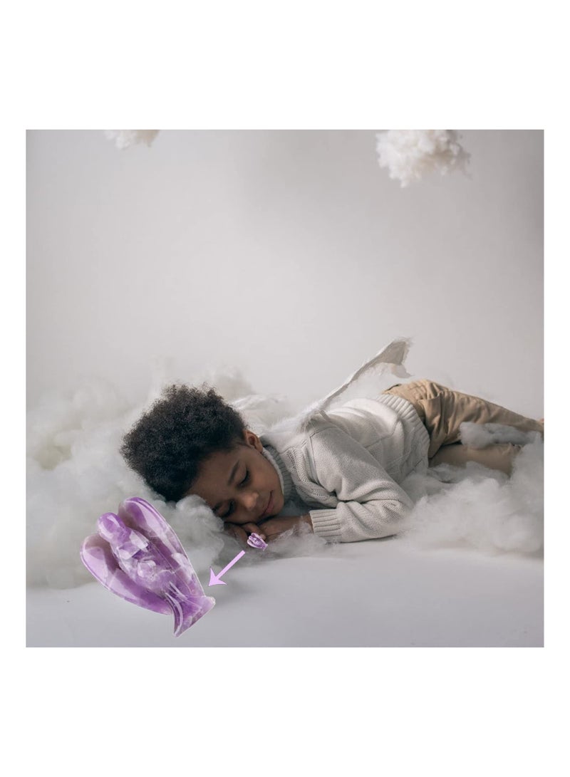 Captaintech 1.5 Inch Amethyst Crystal Figurine, Healing Gemstone, Reiki Healing Crystal Gifts for Kids Friends Family Anxiety Decoration Pocket Guardian Love Peace Energy - Image 5