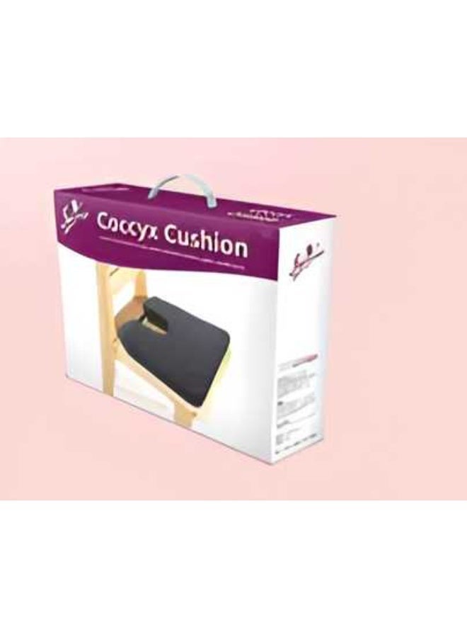 FLAM Soft Coccyx Cushion for Ergonomic Seating Support, Dark Grey