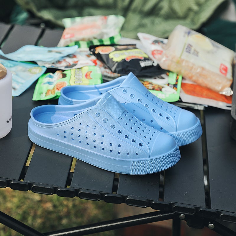 Summer Outwear Hole Shoes For Boys And Girls Casual Breathable Soft Bottom Non-Slip Hollow Wading Sandals And Slippers Children'S Shoes - Image 5