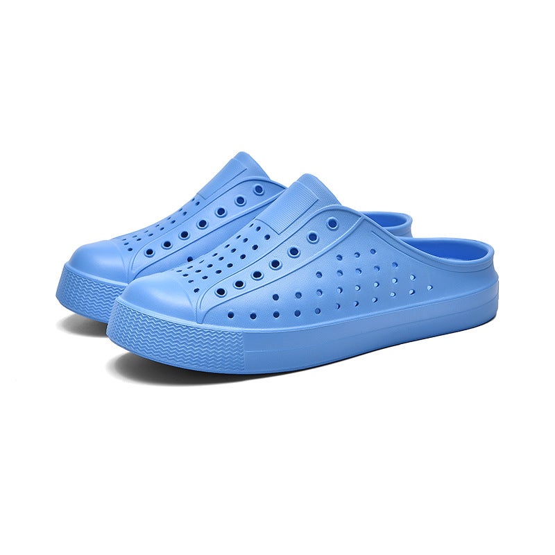 Summer Outwear Hole Shoes For Boys And Girls Casual Breathable Soft Bottom Non-Slip Hollow Wading Sandals And Slippers Children'S Shoes - Image 1