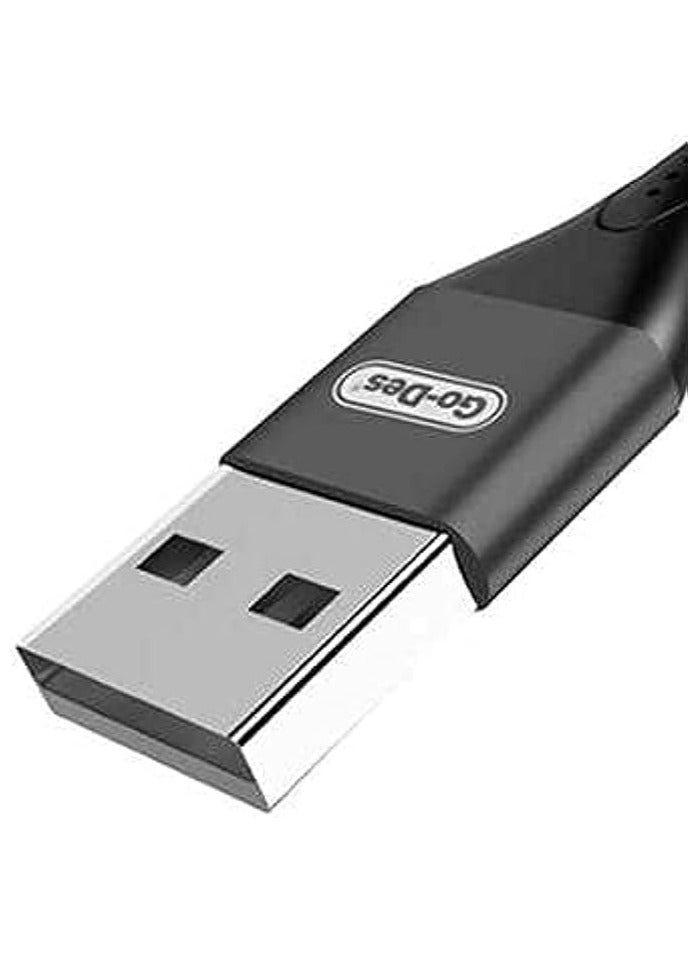 GO-DES GD-UC531 3-In-1 USB Data Sync Fast Charging Black - Image 3