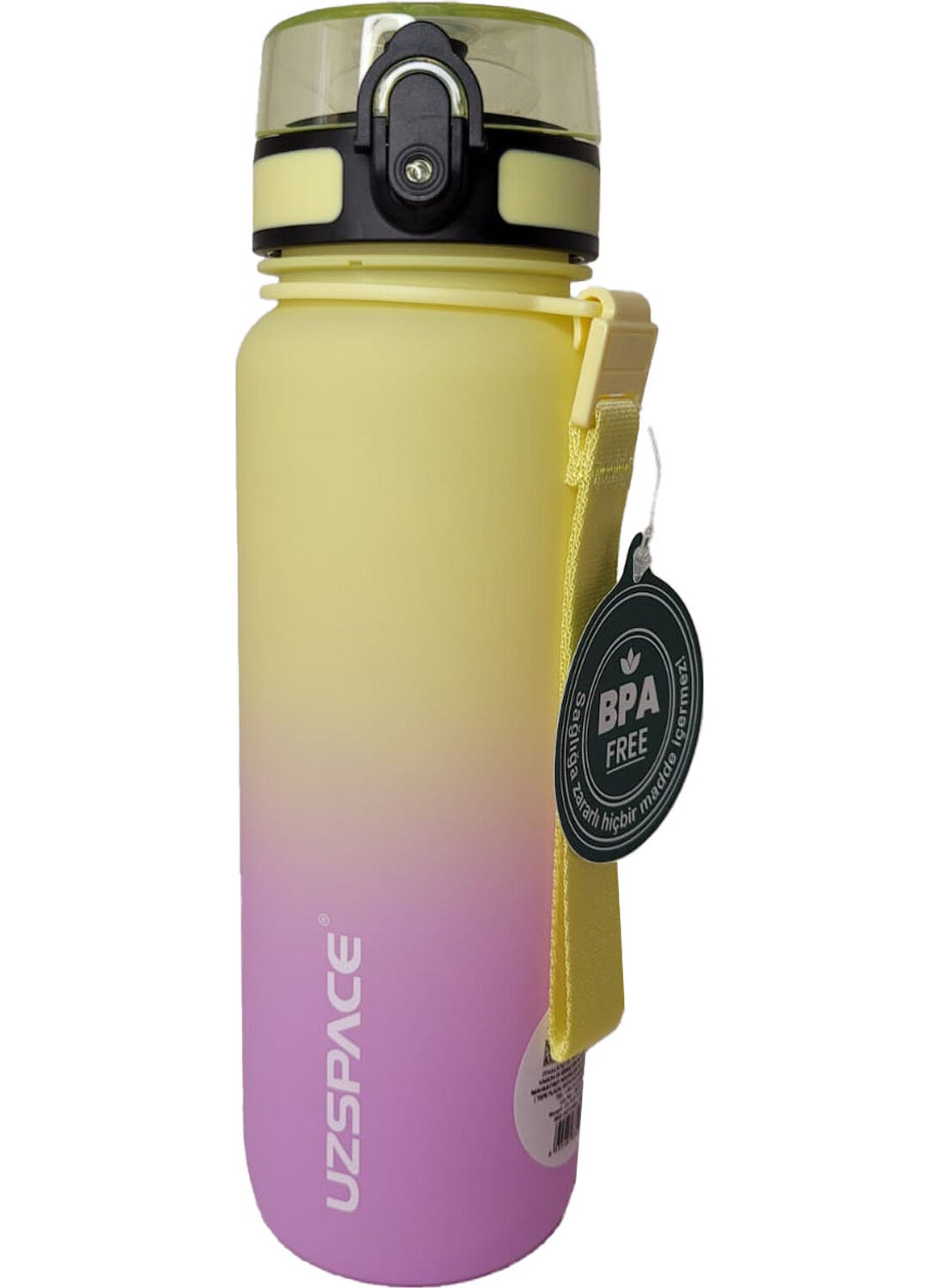 UZSPACE Water Bottle Tritan 800 ml 3053-6 Yellow Violet 