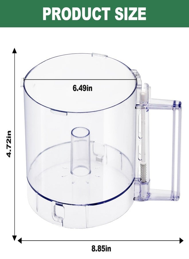 IHOUMEX غطاء علوي بأربعة ألسنة تثبيت، وعاء عمل محضر الطعام FP-631AGTXT-1 سعة 7 أكواب، متوافق مع سلسلة Cuisinart DLC-10 (DLC-10، DLC-10P، DLC-10SY، DLC-10SYP1، DLC-5، DFP-7)، يناسب غطاء وعاء العمل DLC-117BGTXT1 - Image 2