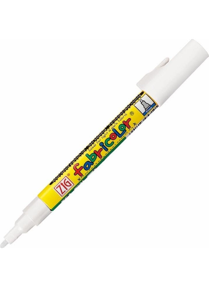 Zig Fabricolor Covering Textile Fabric Painting Pen White 
