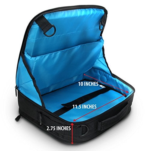 USA Gear Portable DVD Player Case - S11 Car Headrest Holder Compatible with DBPOWER 9.5" and 10.5", Insignia 10", ieGeek 9.5", Wonnie 10.5" - Travel Storage Bag for Players with 7" to 10" Screens - Image 3
