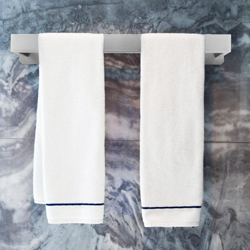 Stainless Steel Adhesive Towel Bar Wall Mounted No Drill Bathroom Kitchen Rack Holder - Image 5