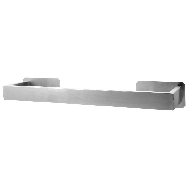 Stainless Steel Adhesive Towel Bar Wall Mounted No Drill Bathroom Kitchen Rack Holder - Image 2