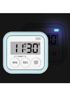 P Plus Fire P Plus Fire 24 Hours Digital Kitchen Timer Upgraded 12 Hour Display Clock Big Digits Loud Alarm Magnetic Backing Stand Countup Count Down for Cooking Baking Classroom Blue Pack of 1  - Image 3