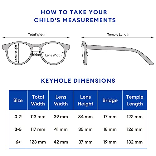 Babiators نظارات شمسية للأطفال على شكل ثقب المفتاح من بابيترز - قابلة للانحناء، مرنة، متينة، آمنة للأطفال | سوداء مع زرقاء داكنة، مستقطبة للأعمار من 0-2 - Image 2