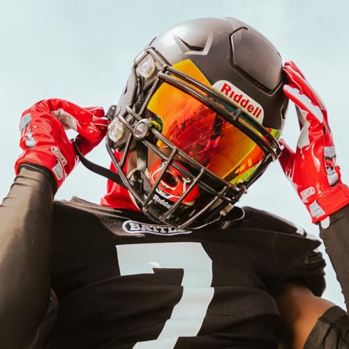 Battle Sports Oxygen Football Mouthguard - Football Mouth Guard with Strap, Superior Airflow & Better Performance, Maximum Breathability, Works with Braces - American Flag - Image 3