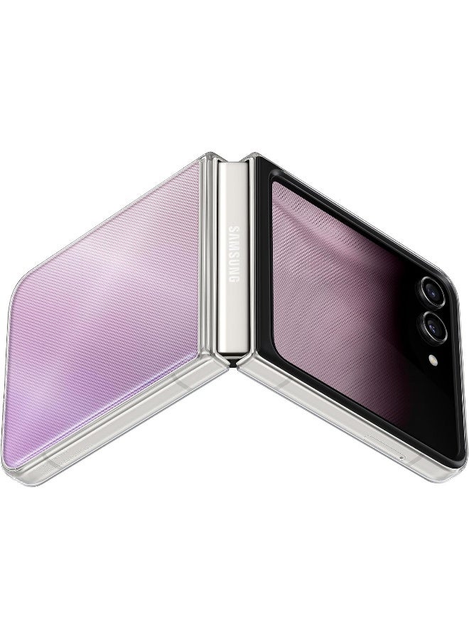 Renewed - Silicone Galaxy Z Flip5 Flipsuit Phone Case,Clear Protective Cover With Interchangeable Interactive Cards To Match Cover Screen Transparent - Image 5